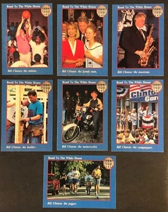 (7)x Bill & Hillary Clinton Road to White House US Presidential Trading Cards - Bild 1 von 2