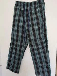 Men's Cotton Thin Plaid Sleep & Lounge Pants, Pajama pants - New, Size: Large - Picture 1 of 1