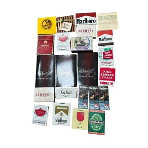 Matchboxes Matchbooks Tobacco Alcohol Collection Qty 23 Vintage International - Picture 1 of 5