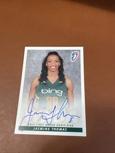 2011 Rittenhouse WNBA Autograph Jasmine Thomas Rookie Seattle Storm Dallas Wings - Picture 1 of 2