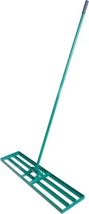 Lawn Leveling Rake 30'' X 10'' Heavy Duty Handle Garden Yard Ground Lawn Leveler - Picture 1 of 6