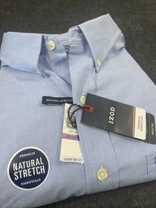 New Izod 2X Long Sleeve Natural Stretch Oxford Big and Tall - Picture 1 of 7
