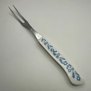 Forchetta carne servizio blu fiordaliso ricambio vintage casa utensile Giappone - Foto 1 di 4