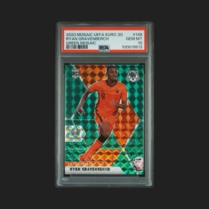 2020 Euro Mosaic Rookie Ryan Gravenberch Green Mosaic PSA Gem Mint 10 Pop 5 - Bild 1 von 3