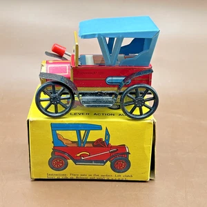 Antike Miniatur "Mighty Midget" Kupplungshebel Aktion Auto mit Box Tokyo Japan - Bild 1 von 8