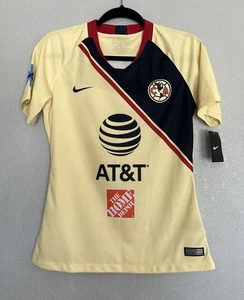 Club America Nike Women's 2018/19 Home Jersey Yellow Size Medium NWT - Picture 1 of 15