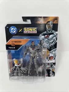New DC x Sonic The Hedgehog Cyborg And Tails Action Figures 2025 - Picture 1 of 2