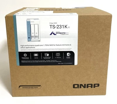 QNAP 2-BAY NAS TS-231K 2TB (1TB x 2) T231KM102F New unopened - Image 1 of 4