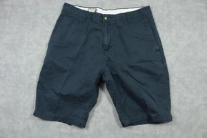 Volcom Shorts Mens 34 Navy Blue Chino Classic Fit Casual Walking Skateboarding - Picture 1 of 7