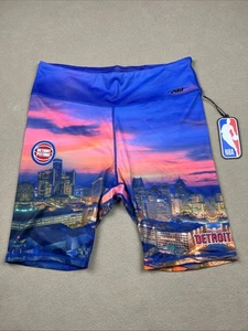 Pro Standard Detroit Pistons Skyline, City Scape Running, Bike Shorts. Men's XL - Picture 1 of 12