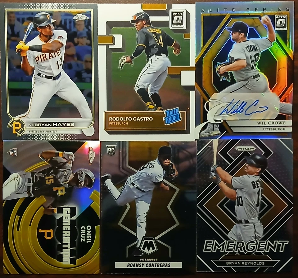 2022 Panini Prizm Rookie Auto Oneil Cruz Pittsburgh Pirates Silver SP Lot (6) - Image 1 of 4