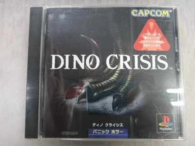 Dino Crisis PS1 Japan NTSC-J Capcom Survival Horror Gioco Testato Completo CIB - Immagine 1 di 3