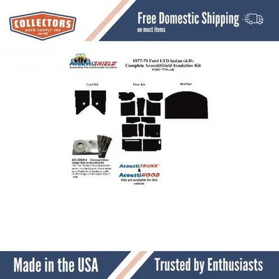 Kit de amortiguador de sonido de aislamiento para Ford Sedán Acoustishield 1977-1979 Foto 1 de 4