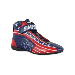 Simpson Racing DX2165P DNA X2 Shoes Pair Adult Size 16.5 Patriot - Picture 1 of 10