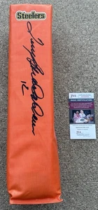 TERRY BRADSHAW Steelers SIGNED Endzone Pylon JSA COA PITTSBURGH HOF - Picture 1 of 2