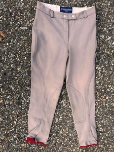 * REITHOSE Damen * Gr. 28 lt. grau 4-Wege-Stretch * sehr guter Frontreißverschluss Reitsport - Bild 1 von 4