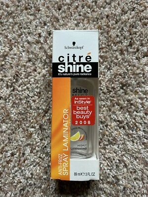 Schwarzkopf Citre Shine Anti-Frizz Sray Laminator (89 ml/3 fl. oz) As Seen In Pics Foto 1 de 4