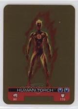 2008 Marvel Heroes Lamincards Gold Foil Human Torch #144 1g3