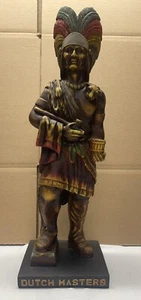 Vintage Dutch Masters Indian Cigar Statue Tabakladen Display Werbung - Bild 1 von 13