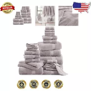 Ultimate 24-Piece Cotton Towel Collection - Oversized, Plush & Durable - Picture 1 of 11