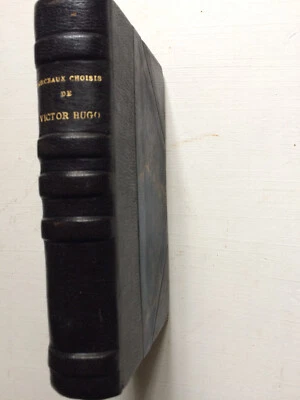 Victor Hugo. Morceaux Choisis. Poésie. Edition de 1940 en cuir. - Photo 1/4