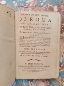 Baldassari Nuova descrizione Roma antica moderna guida illustrato - Foto 1 di 11