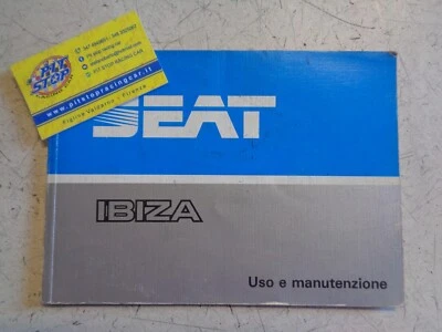 LIBRETTO USO E MANUTENZIONE SEAT IBIZA - EDIZIONE 87 - 88 - ORIGINALE - Immagine 1 di 2