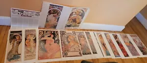 ALFONS MUCHA complete set 23x17" lithographs posters - PLAKATY - Picture 1 of 16