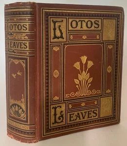 LOTOS LEAVES First Edition 1875 Mark Twain Brougham & Elderkin Illustrated Gilt - Picture 1 of 14
