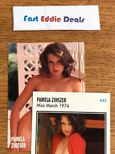 PLAYBOY 1995 PAMELA ZINSZER COLLECTOR CARD 62 MISS MARCH 1974 NEAR MINT - Foto 1 di 1