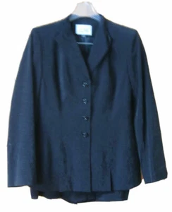 LE SUIT Carrera Blazer Falda Traje Negro 10P PETITE Ligero Manga Larga - Imagen 1 de 3