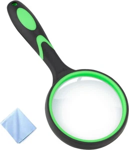 10X Shatterproof Magnifying Glass 10X Large Handheld Magnifying Glass for Senior - Picture 1 of 7