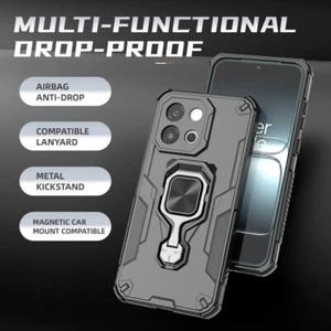 For OnePlus 13T 5G, Luxury Hybrid Armor Ring Holder Stand Shell Back Case Cover - Picture 1 of 17