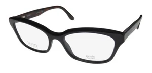 NEW SAFILO ELASTA 6032 GLASSES Q26 CAT EYE FULL-RIM WOMENS BLACK 52-17-140 ITALY - Picture 1 of 8