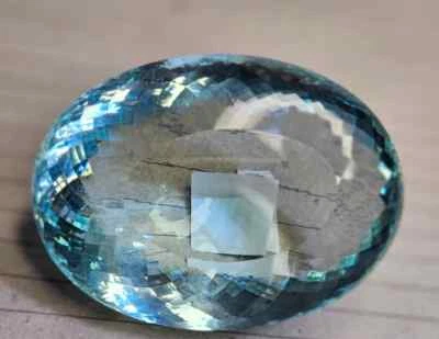 Superb Green Topaz Light Oval Cut 819-820 Ct Natural Certified Loose Gemstone - Image 1 of 4