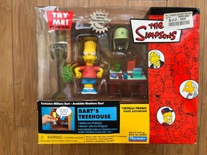WOS PLAYMATES INTERACTIVE THE SIMPSONS ENVIRONMENT BART'S TREEHOUSE FIGURE SET - Picture 1 of 8