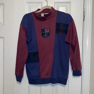 Vintage Pullover Small CottageCore Granny Gina Peters Colorblock - Bild 1 von 4