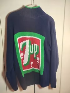 Eagle's Eye 7 Up sweater Women's size M Vintage. Rare. Ramie/cotton - Picture 1 of 5