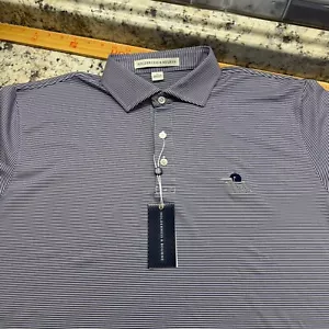 HOLDERNESS & BOURNE Herren Poloshirt The Perkins Golf Polo gestreift Größe L Neu mit Etikett - Bild 1 von 9