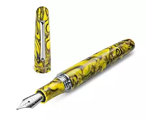 Montegrappa ELMO 01 Black IRIS YELLOW Füllfederhalter/Fountain Pen, NEU&OVP - Bild 1 von 3