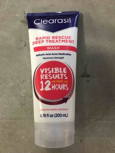 Clearasil Rapid Rescue Deep Treatment Wash, 12 Hours 6.78 fl oz Fast Shipping