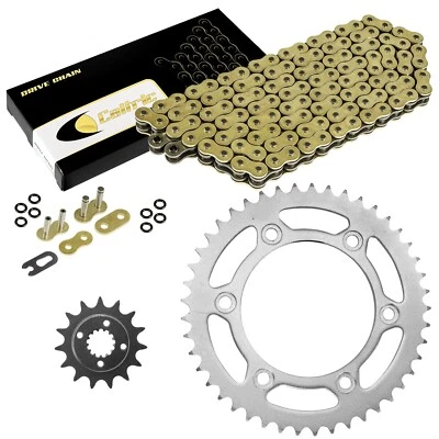 Kit de corrente e rodas dentadas de anel-O dourado para Honda XR650L 1993-2017 - Imagem 1 de 4