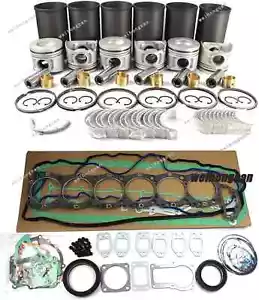 J08E Engine New Overhaul Rebuild Kit For Hino 238 268 338 W/ Full Gasket Set - Picture 1 of 2