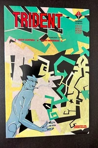 TRIDENT #4 (Trident Comics 1990) -- Early Grant Morrison -- VF - Picture 1 of 2