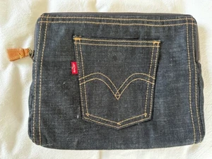 Tablet Case / Tote, LEVIS 12"x9” denim & red quilted interior - Picture 1 of 8