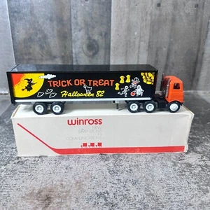1/64 WINROSS SEMI TRACTOR TRUCK & TRAILER DIECAST Halloween 1982 Trick or Treat - Picture 1 of 9