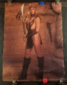 Conan The Barbarian Poster Sandahl Bergman Valeria Rare Original 1982 17"x23' - Picture 1 of 8