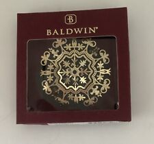 Baldwin Calais Ice Flower  - 3rd In Series Of 12 - 24kt Gold Plated Brass