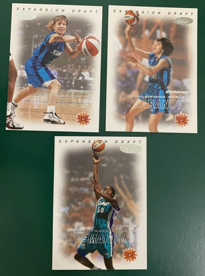 Miami Sol, 2000 SkyBox Dominion WNBA Team Set (3 cards) - Image 1 of 1