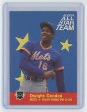 1986 Fleer All-Stars Dwight Gooden . New York Mets #10